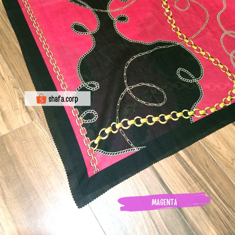 HIJAB SEGI EMPAT VOAL MIX POLY NEW CHAIN