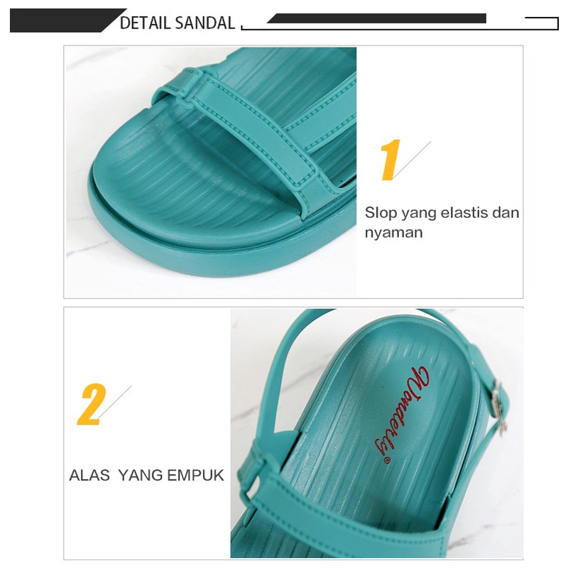 Sendal Wanita Tali Jelly Sandal Wanita Karet Sendal Tali / 2000-WL1