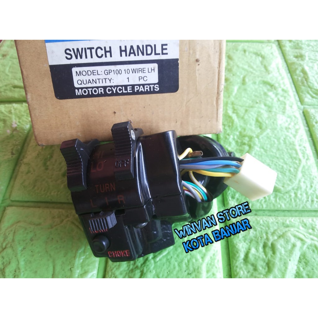 Saklar kiri GP 100 HOLDER SAKLAR KIRI Motor SUZUKI GP100 TRS TS125
