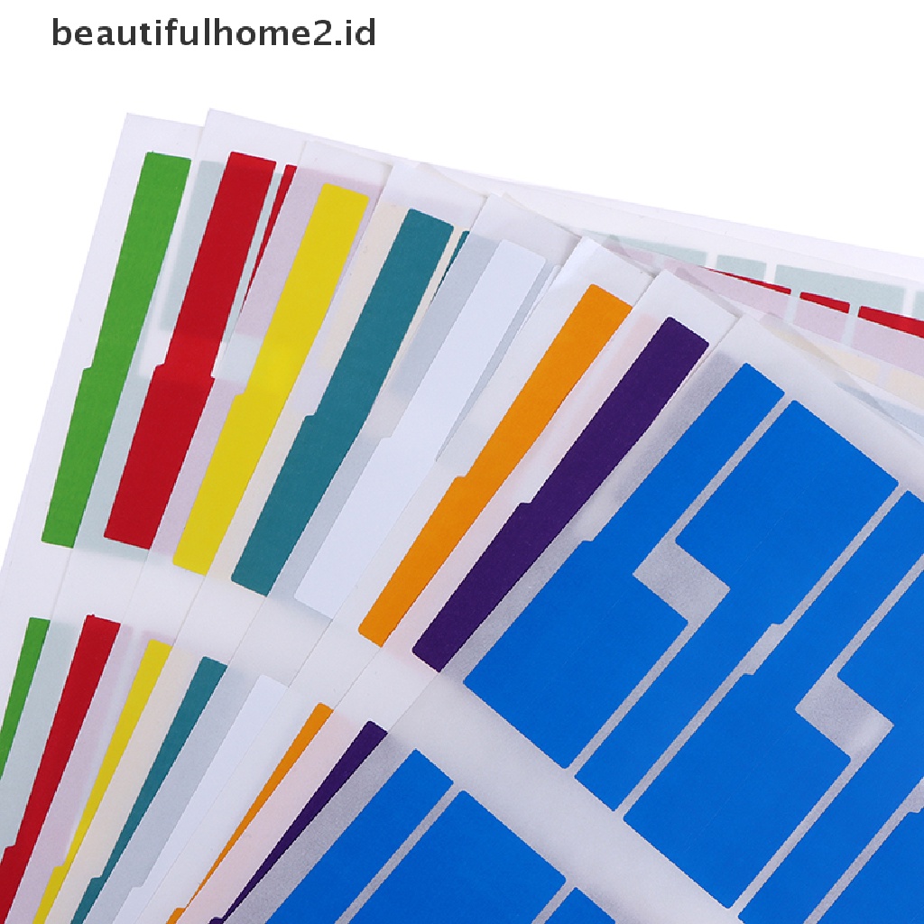 (Beautifulhome2) Buku Literatur Bahasa MandarinId 300pcs Label Identifikasi Kabel Anti Air
