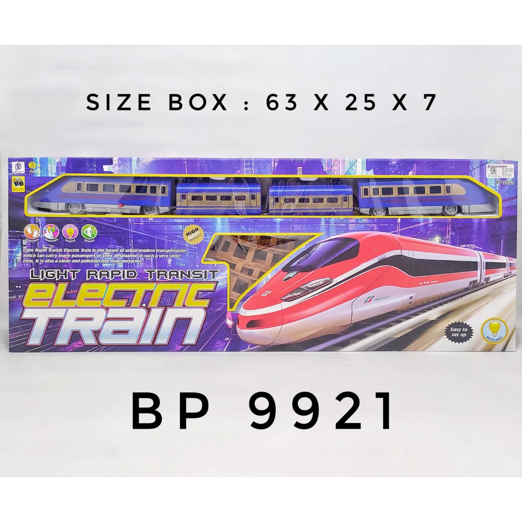 MAINAN KERETA API ELECTRIC TRAIN TRACK SET KODE BP9921