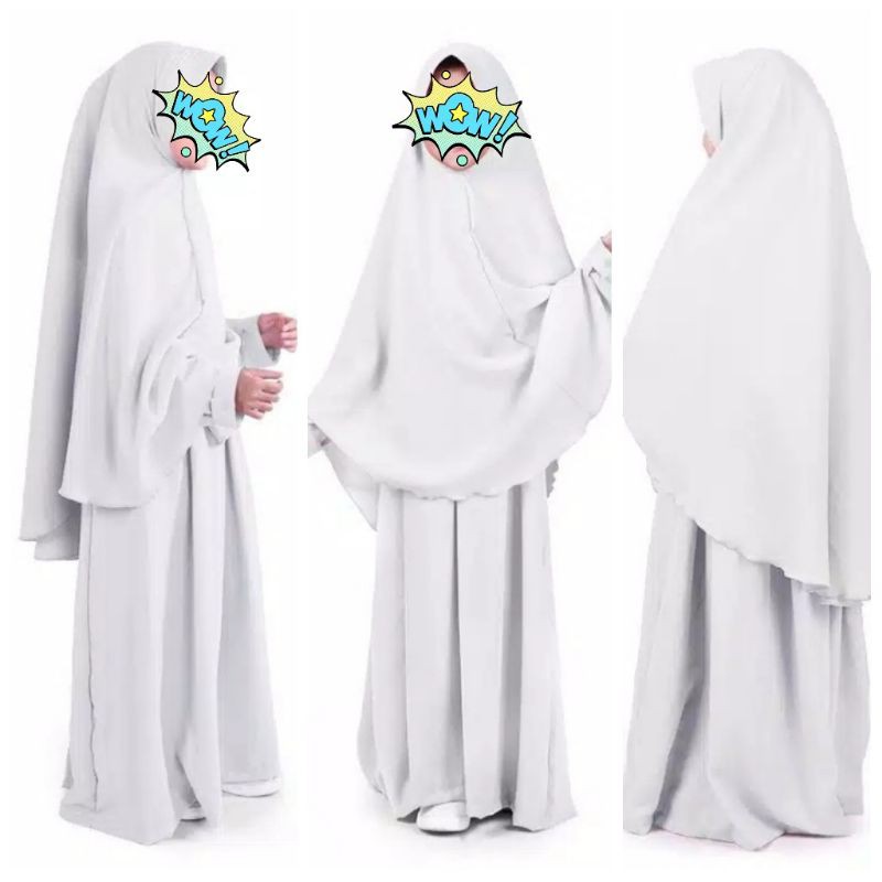 Gamis syar'i putih
