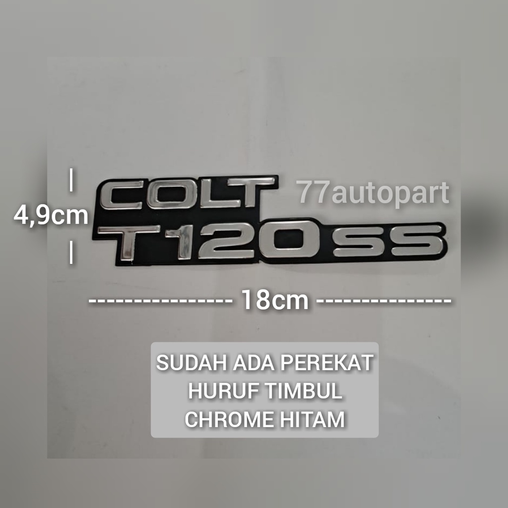 emblem logo mobil tulisan colt t120ss