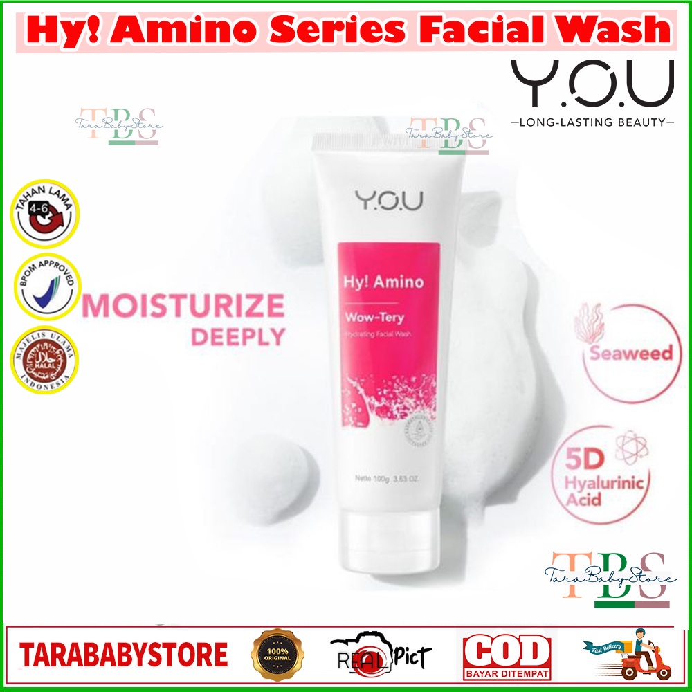 You Hy! Amino Facial Wash | Brightening | Hydrating | Anti Acne | Oil Control 100g