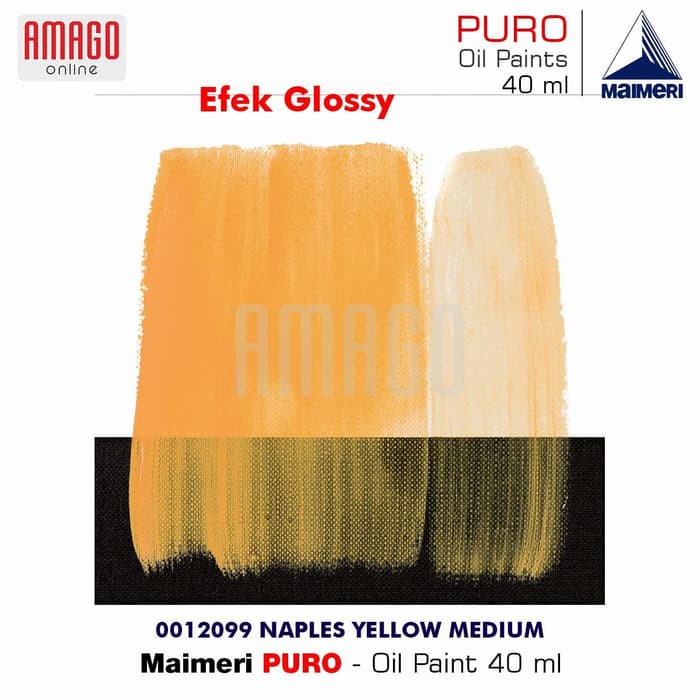 MAIMERI PURO - OIL PAINT - NAPLES YELLOW MEDIUM - 40ML - M0012099