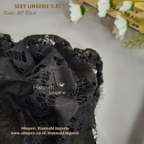 S-L Hannah Lingerie Original - Baju Tidur Warna Kulit Lingerie Wanita Transparan Lingering Hot 965