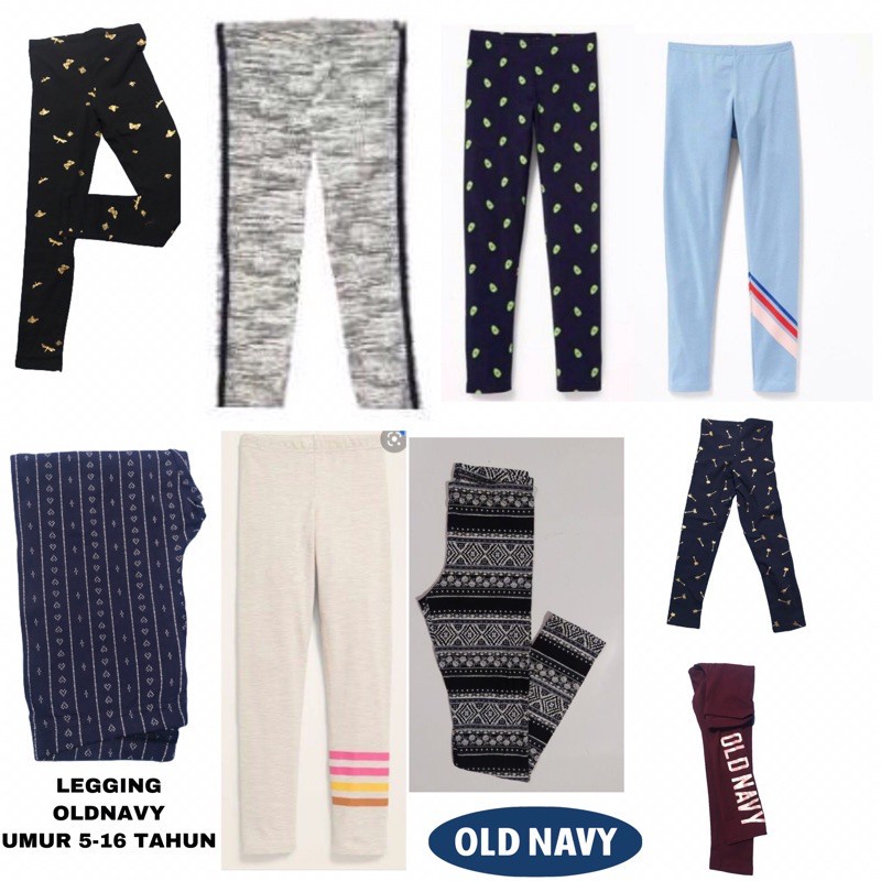 Celana Legging Anak dan Dewasa Perempuan Old Navy