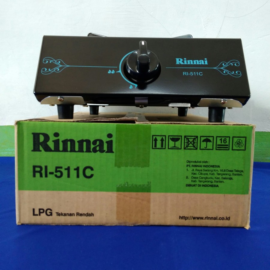 Kompor Gas Rinnai RI511C RI 511C RI-511C 1 Tungku Kompor Gas Rinai