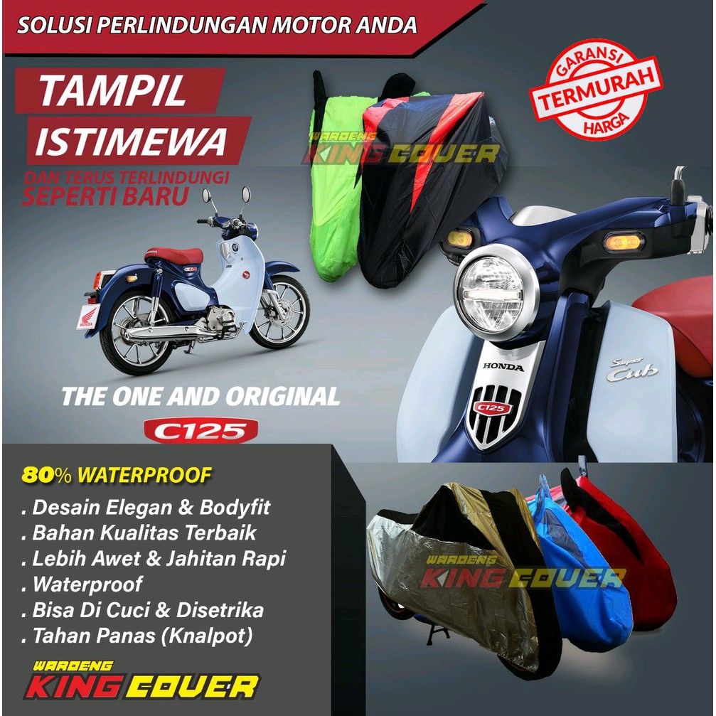 Jual Cover Motor Selimut Motor Untuk Motor Honda C70 Bekjul C125 Indonesia Shopee Indonesia