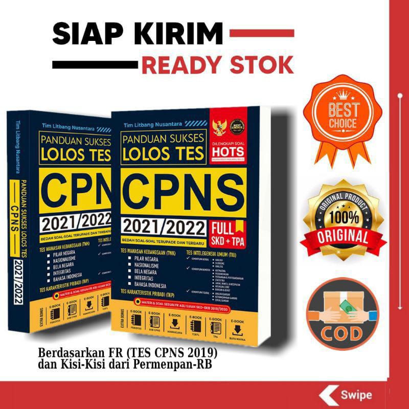 Buku Cpns Panduan Sukses Lolos Tes Cpns 2021 2022 Shopee Indonesia