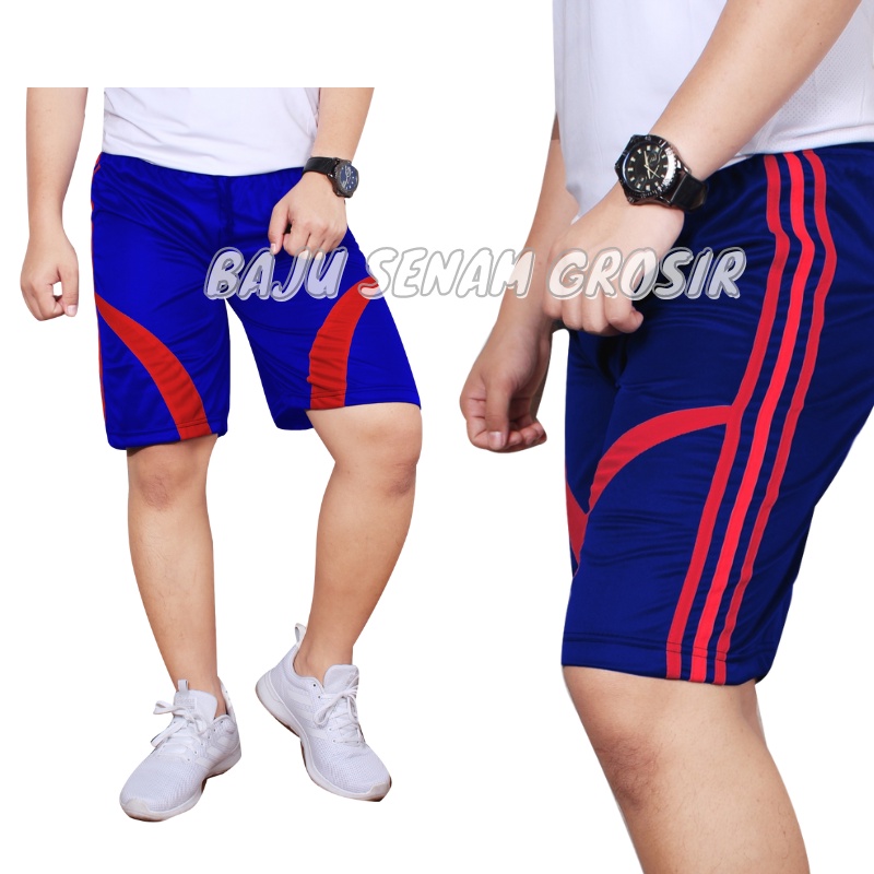 Celana Pendek Olahraga Pria Dewasa Santai Kolor Selutut BBS009