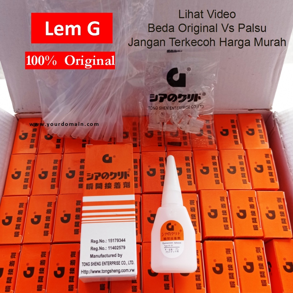 

Lem G Serbaguna Super Glue Tetes Epotec Cair Korea W-20 Instan Alteco