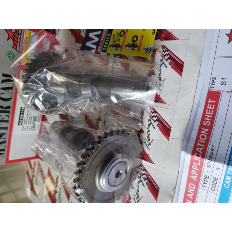 NOKEN AS KEM MASTER CAM SHAFT BRT RACING HONDA SONIC GTR CBR CB NEW LED 150 R STANDAR D S 1 S1-1