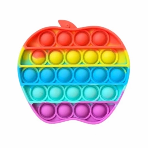 Pop it Rainbow Ready Stok Murah Popit Bubble Toy Untuk Anak Dewasa Penghilang Stres-Apel 11cm