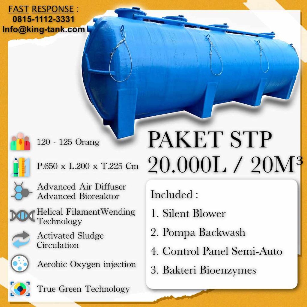 IPAL 20m3 Tangki STP