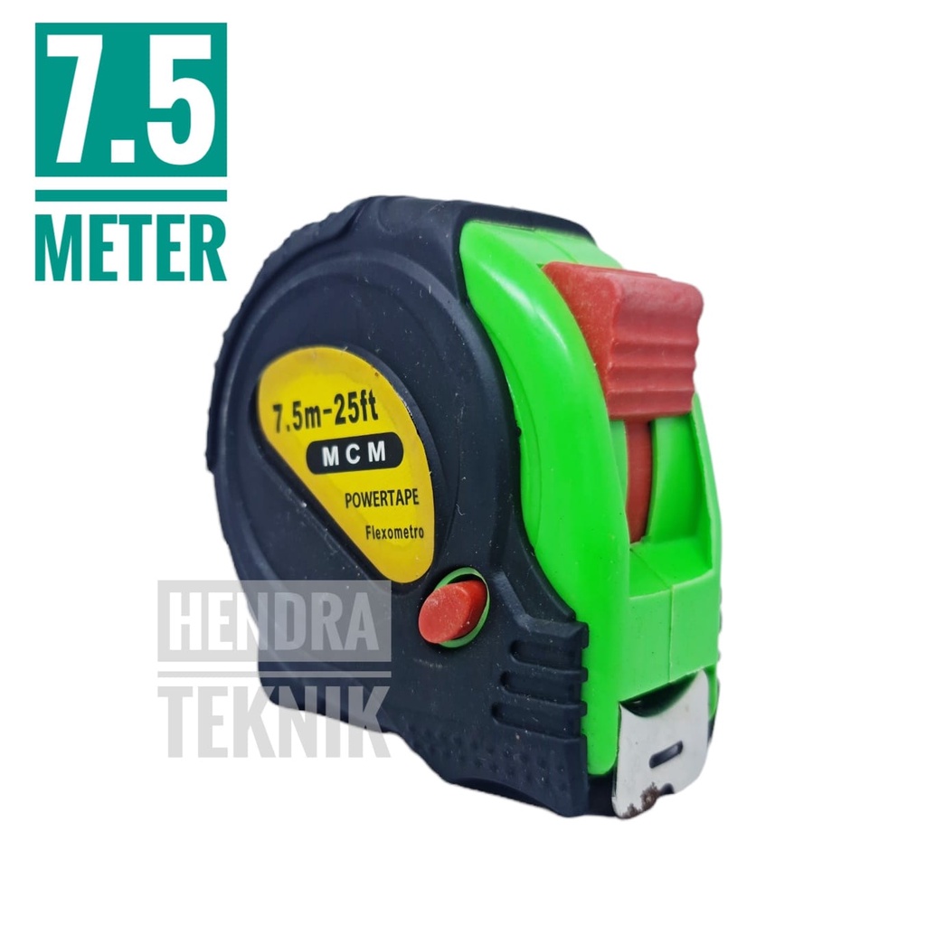 Jual Meteran Rol 7 5m Lapis Karet Rol Meter 7 5 Meter Murah Bagus Pita