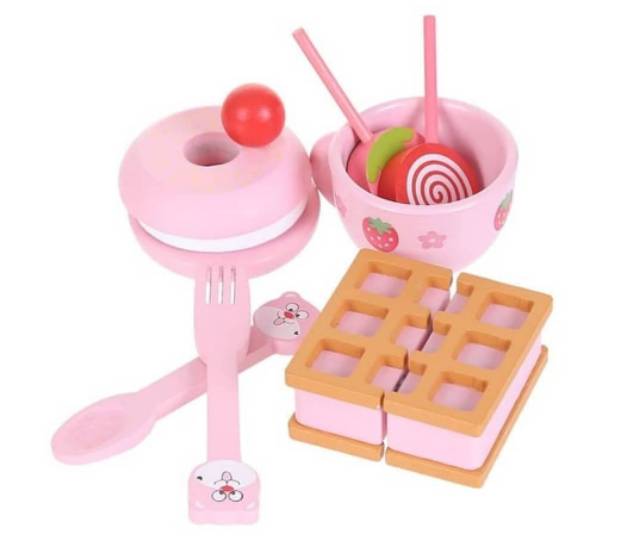 Mainan Kayu Miniso Original - Masak, Makeup, Dokter, Waffle Wooden Toys