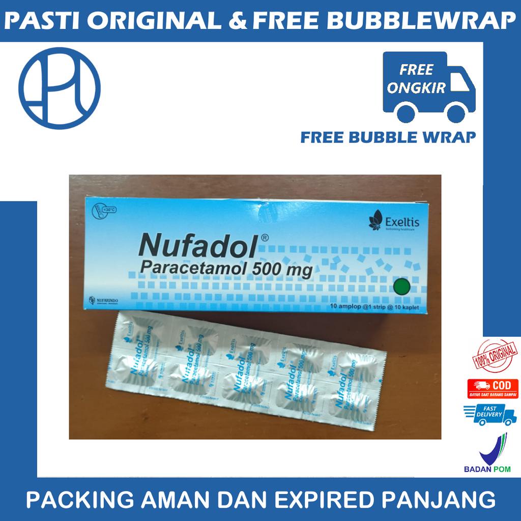 NUFADOL 500MG 10 TABLET PARACETAMOL PEREDA NYERI DEMAM SAKIT GIGI