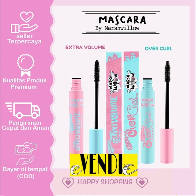 Marshwillow Mascara Overcurl - Extra Volume / PRETTY ME MASKARA / maxi curl maskara