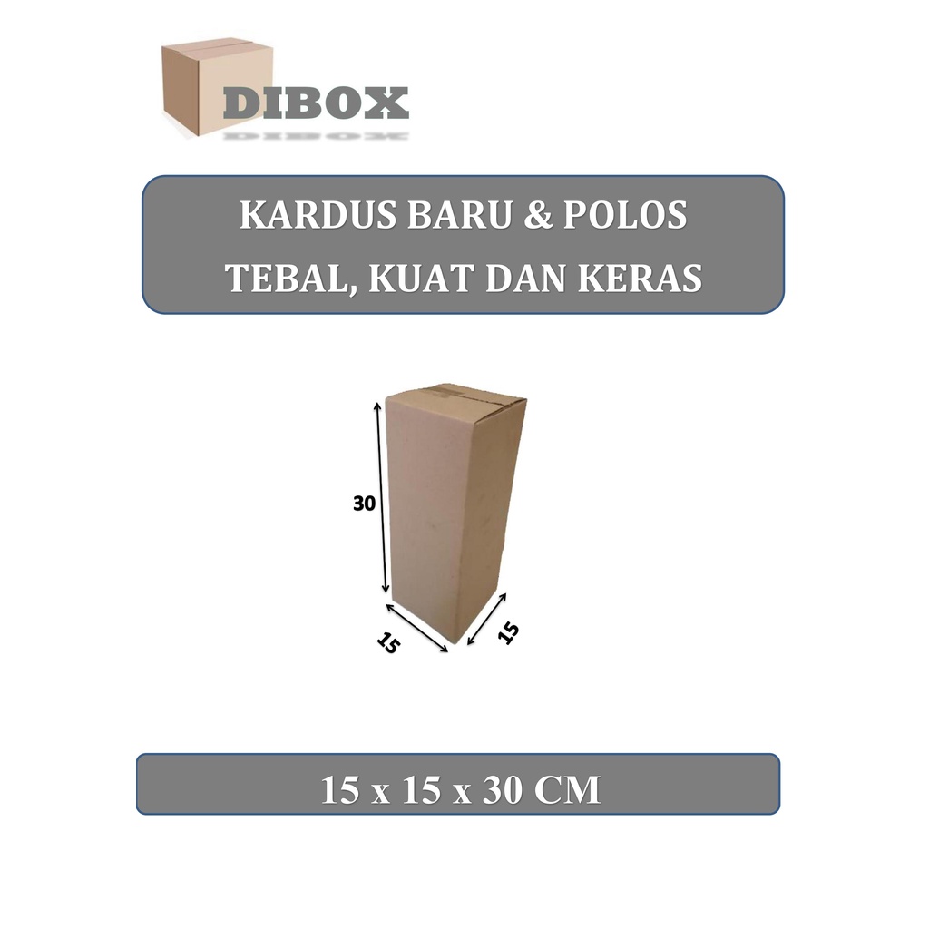 

KARDUS/BOX KARTON POLOS Uk 15 x 15 x 30 CM