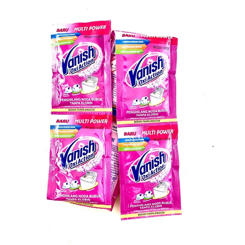 vanish bubuk pink 30g (12sachet)