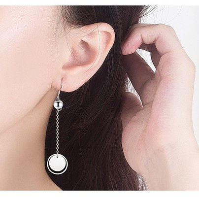 925 Perak Perempuan Anting-Anting Gaya Korea Rumbai Butterfly Garis Telinga Perhiasan