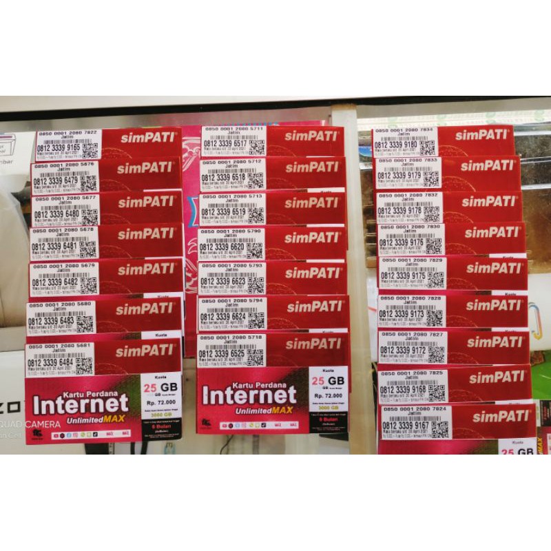 Kartu Perdana Unlimited Max 25 GB Unlimited Semua Aplikasi