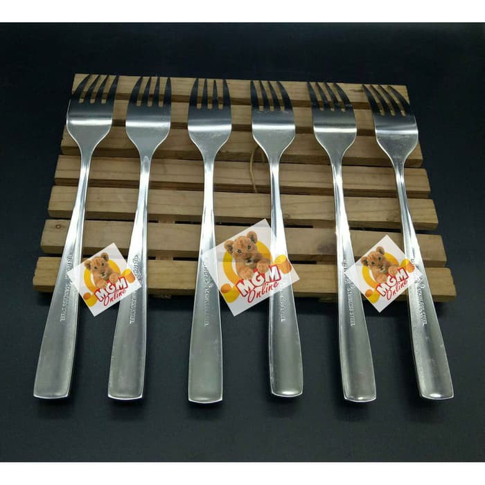 Classic Batik - Garpu Makan lis Emas Gold Dinner fork Gold garpu