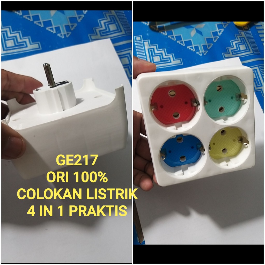 G217 Loyal colokan listrik 4in1 4 in 1 terminal steker kepiting piting stop kontak setrum multifungsi universal tahan panas penambah original  PRAKTIS GK PERLU BONGKAR PASANG RUMAH TINGGAL COLOK SAJA  terminal kuningan = tahan panas 10A 250V terdaftar SNI