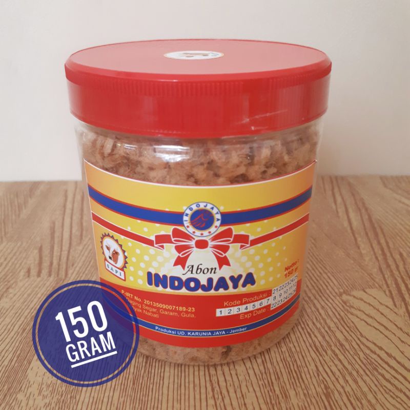 Abon Sapi INDOJAYA Crispy no MSG