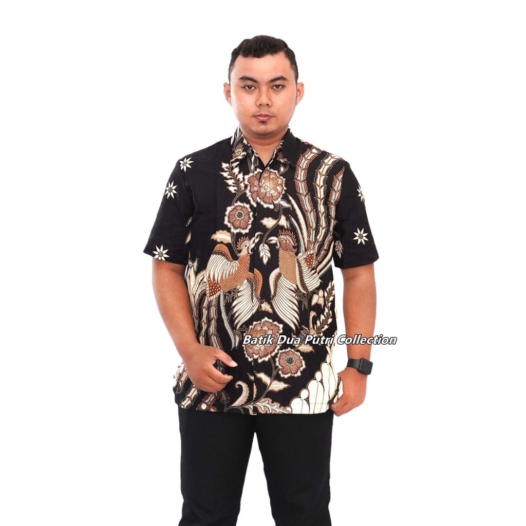 Couple Batik Dres Wanita Kemeja Pria Batik Dua Putri Collection-Garuda