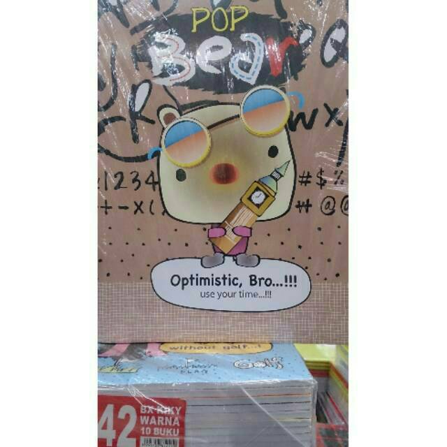 

Buku Tulis Kiky Boxy 42 Lembar Per Pack (Isi 10 Buku)