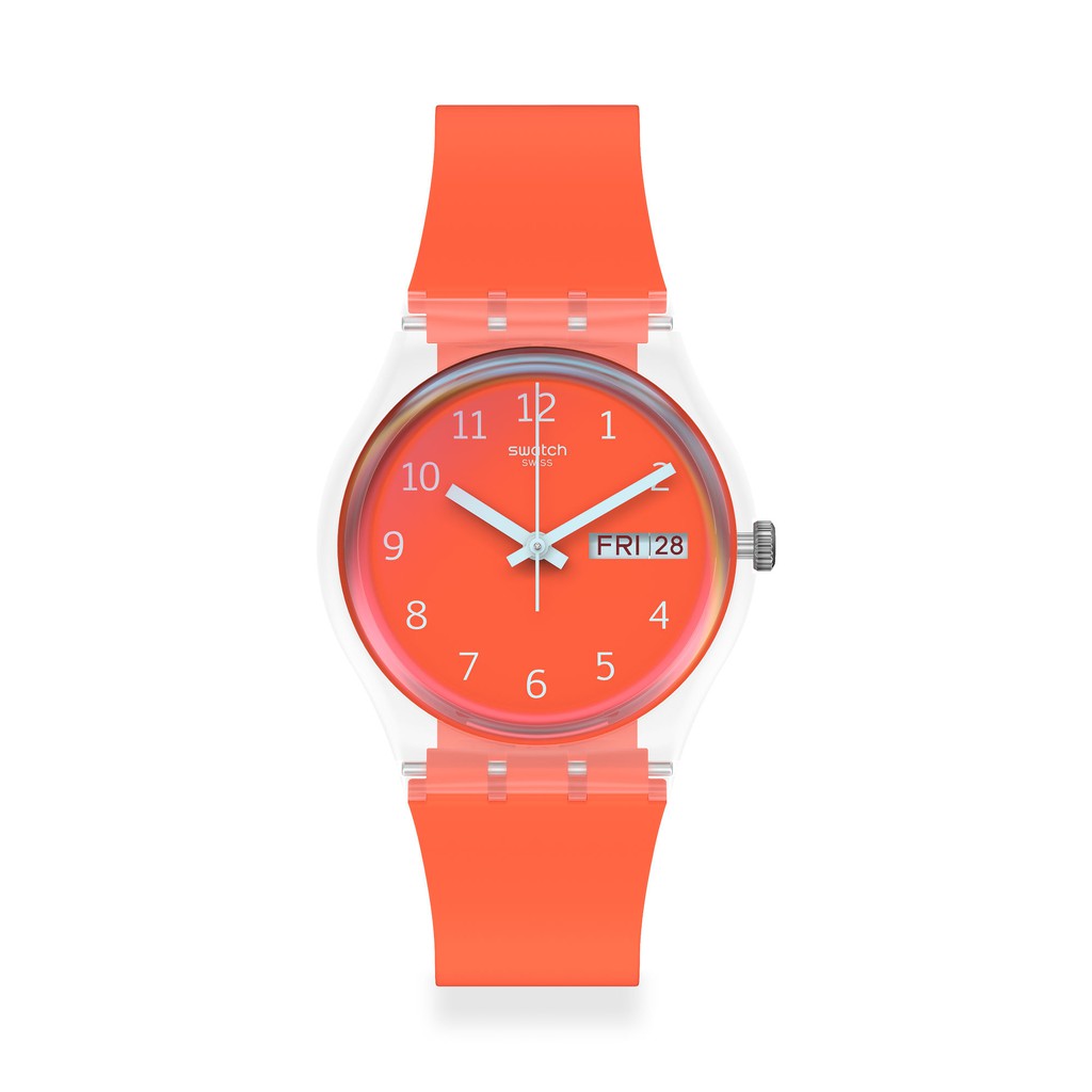 SWATCH GE722 - Jam Tangan Wanita - Red Away - Orange