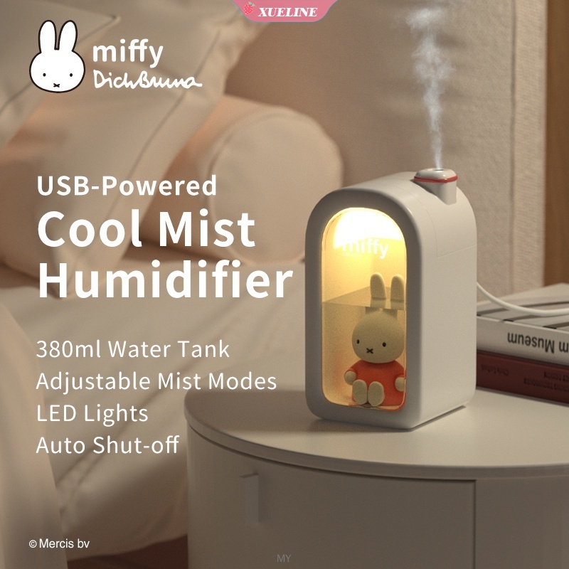 Miffy X MIPOW Humidifier / Diffuser / Sprayer Aroma Minyak Esensial 380ml Portable USB Untuk Rumah / Mobil