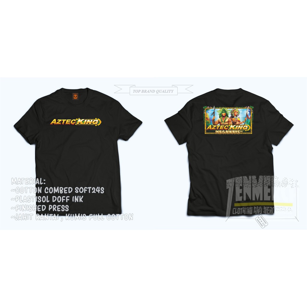 Kaos Game Slot Terbaru Pragmatic Play Terlaris Astec King Megaways Pakaian Original Clothing Bisa CO