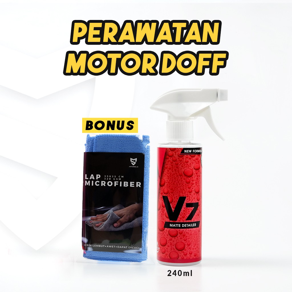 Perawatan Cat Doff Matte Mobil Motor by Mizu Shield V7 Matte Detailer-V7 240 ml