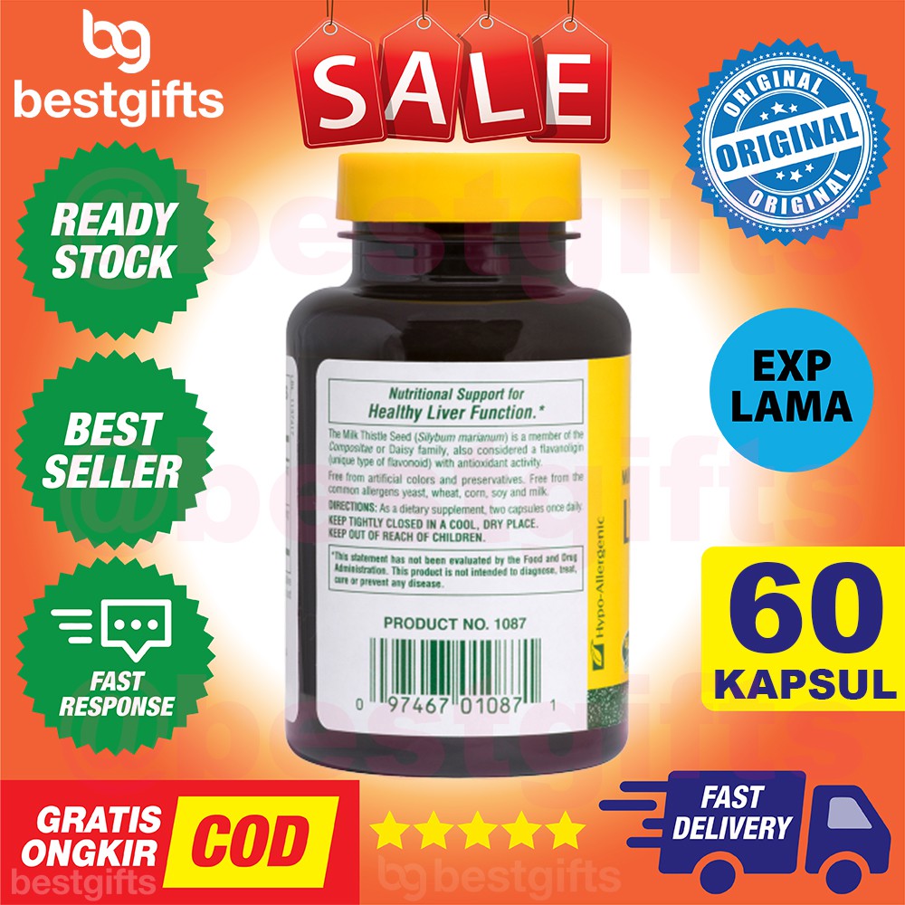 NATURE'S NATURES NATURE PLUS LIV-R-ACTIN VITAMIN LIVER HATI LIV R ACTIN - 60 KAPSUL CAPSULES