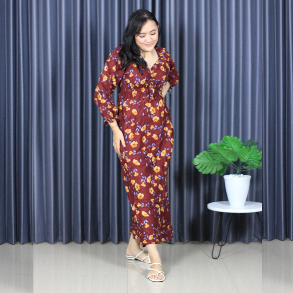 DRES SHARINI XL / ZAHRA PANJANG TANGAN PANJANG (pilih motif)