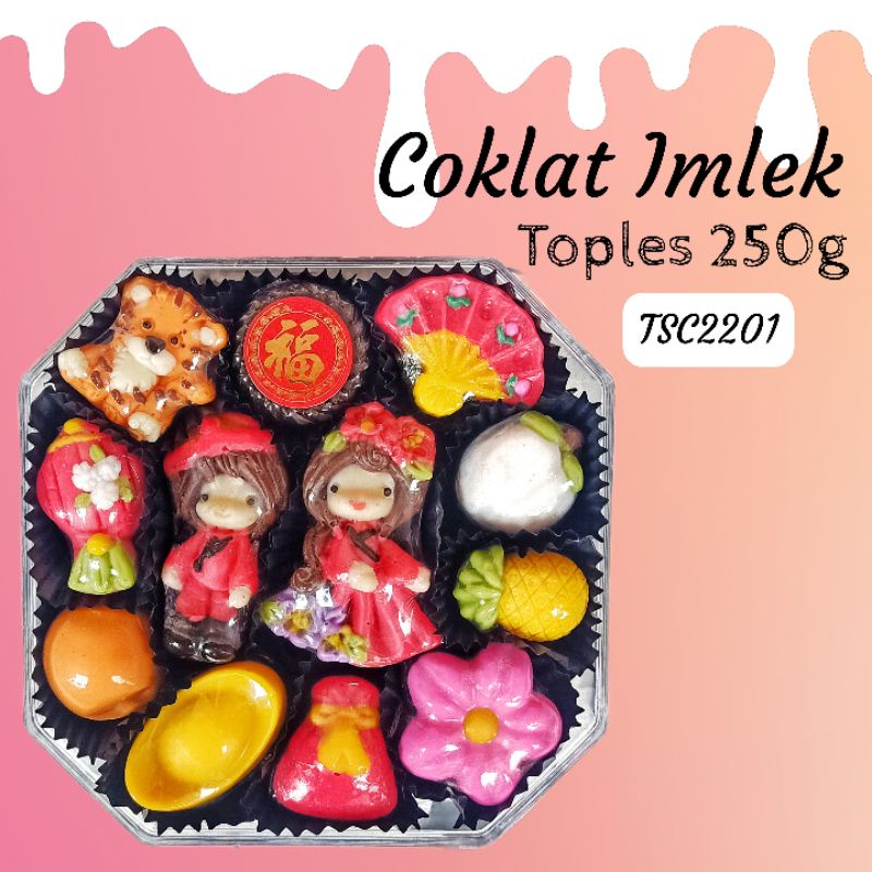 

TSC2101 coklat Imlek tahun macan gong xi facai bestseller kado hampers lunar new year cokelat sincia 2022