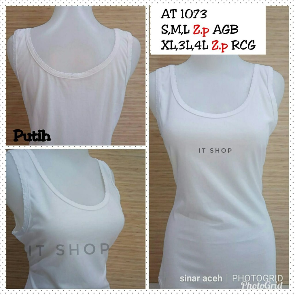 ITSHOP - Singlet  Super Jumbo Ld 130cm Golden Nick XXL-XXXL Kaos Dalaman Wanita Singlet Gn 1073 3L