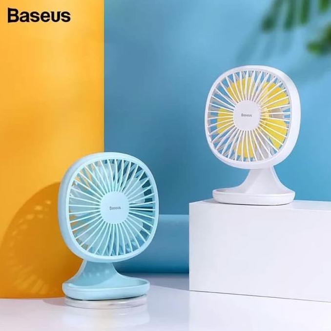 baseus pudding portable fan kipas angin meja - Merah Muda