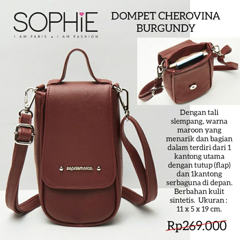 TAS HP CHEROVINA PROMO SOPHIE PARIS ORIGINAL