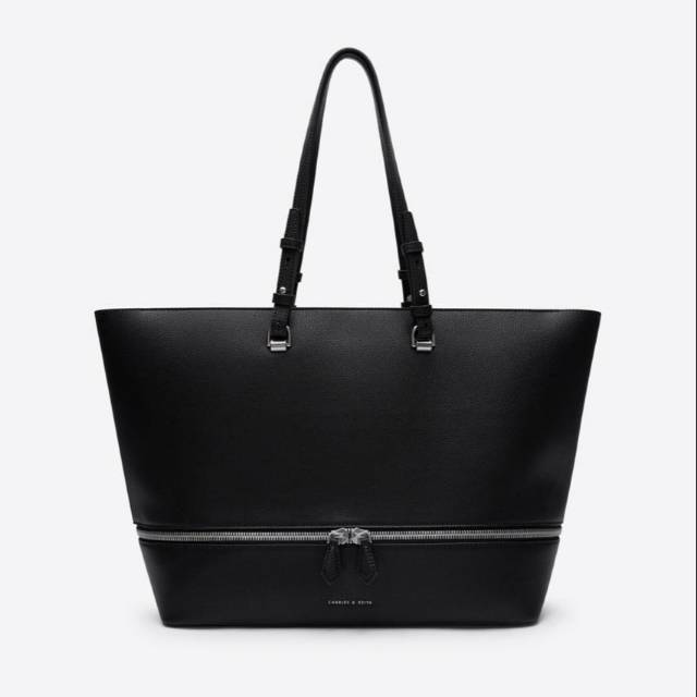 Cnk zippered large tote bag
