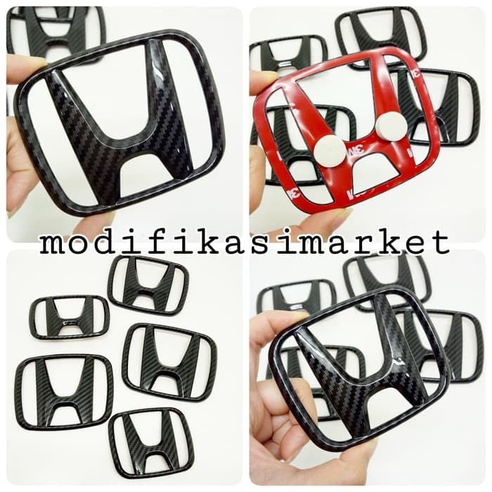 EMBLEM HONDA CARBON 3D / EMBLEM LOGO HONDA CARBON 3D