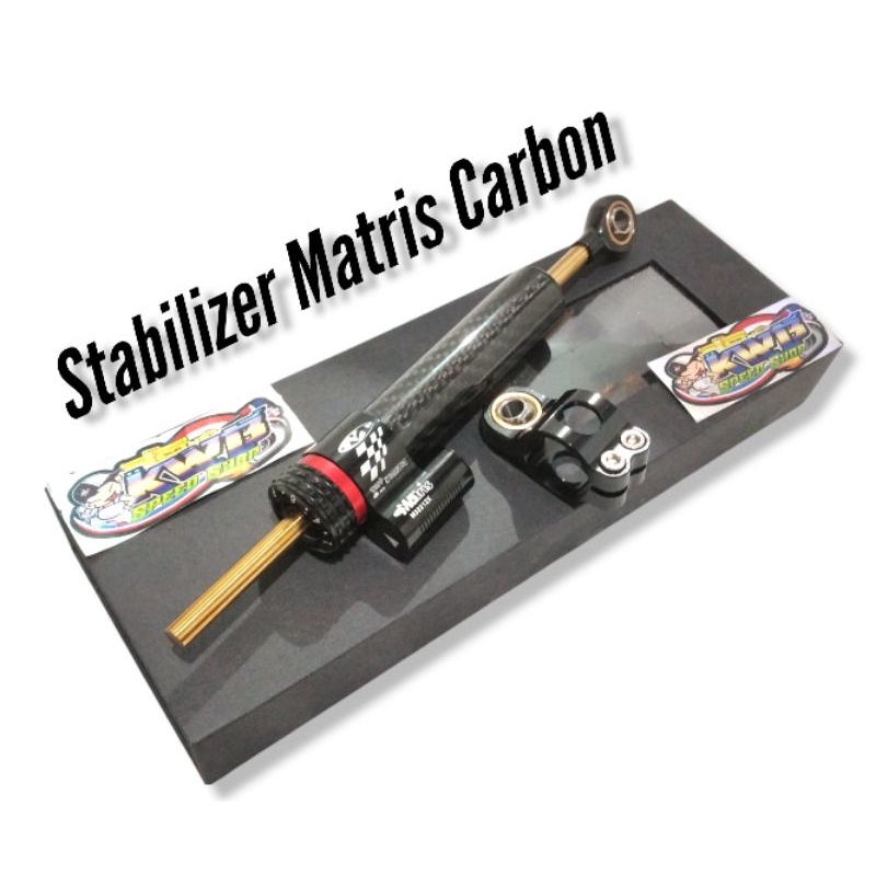 Stabilizer X-Line matris pendek 16 stelan stabilizer x line stang atas steering dumper ninja 250 Stabilizer Stabiliser x-line XLINE Matris Carbon Karbon Pendek 16 Klik Stelan Steering Damper Stabilizer Stang Setang X Line MATRIS 16 click