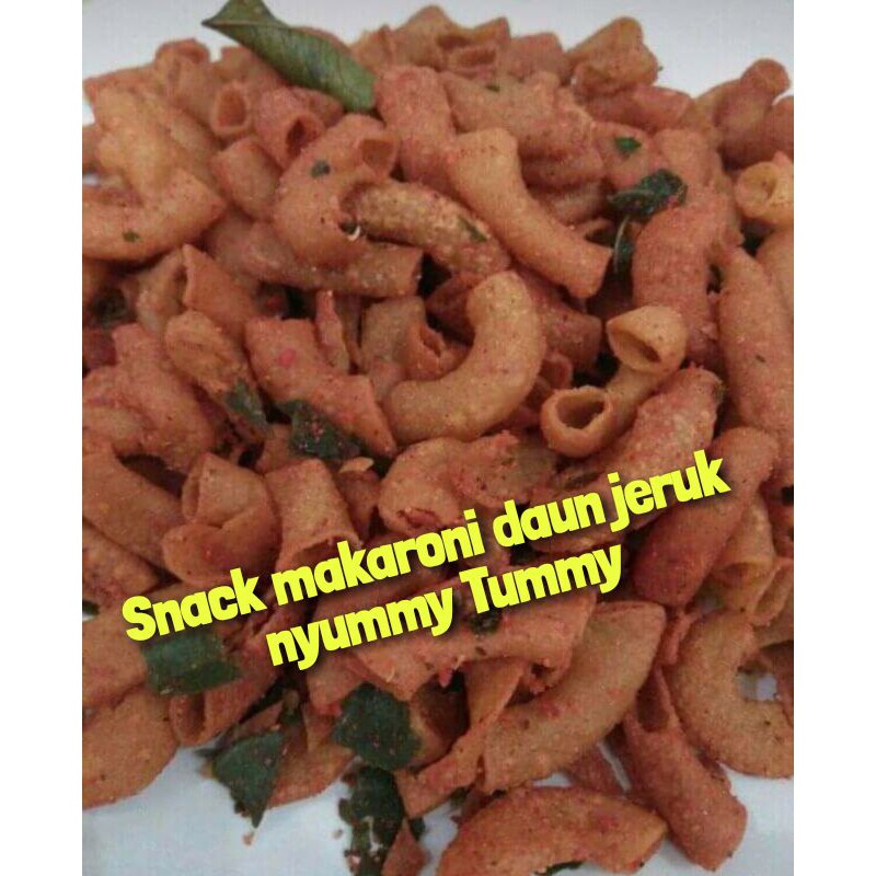

Snack makaroni daun jeruk nyummy tummy 500gr