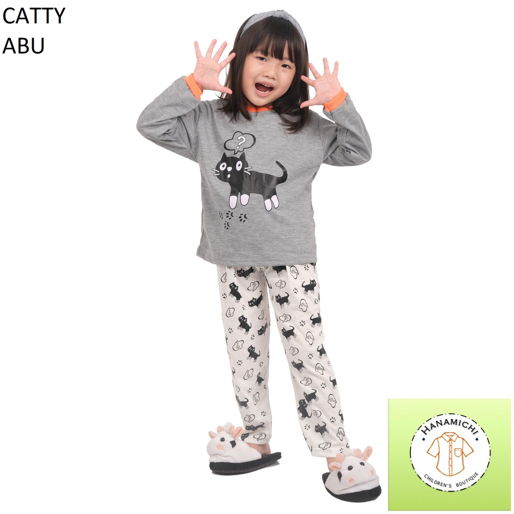 Hanamichi CATTY.PP Setelan Baju Tidur Setelan Anak Lengan Panjang