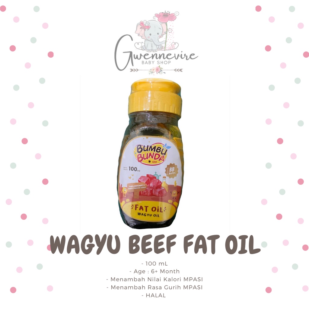 

BUMBU BUNDA BY ELIA - Wagyu Beef Fat Oil BUMBU BUNDA BY ELIA / Fat Oil BB Booster / Fat MPASI Oil BB Bosster / Lemak MPASI Bayi / MPASI Oil BB Booster / Minyak MPASI
