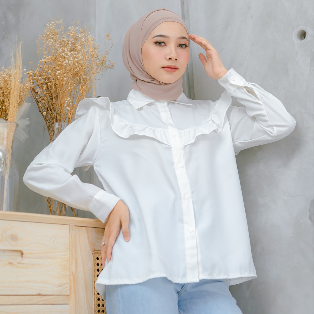 VS - Liosa Blouse Wanita | ATASAN WANITA KOREAN TOP BLOUSE CASUAL