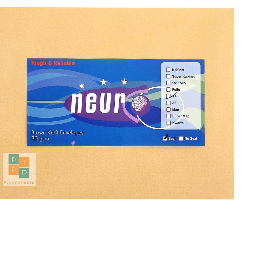 

Gratis ongkir|SQ35|NEURO - Amplop Coklat Ukuran A4 ( 30 x 22 cm ) Seal - Pack